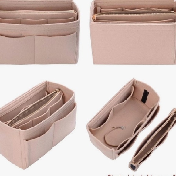 ZTUJO FELT PURSE ORGANIZER + INSERT EASIER TO TRANSFER FROM PURSE TO PURSE NEW! - Picture 3 of 16